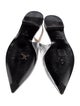 Prada Patent Leather Cutout Accent Slingback Flats