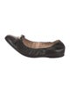 Prada Leather Bow Accents Ballet Flats