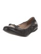 Prada Leather Bow Accents Ballet Flats