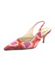 Prada Printed Slingback Sandals