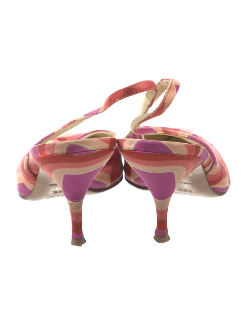 Prada Printed Slingback Sandals