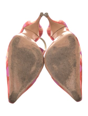 Prada Printed Slingback Sandals