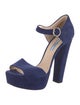 Prada Suede D'Orsay Pumps