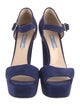Prada Suede D'Orsay Pumps