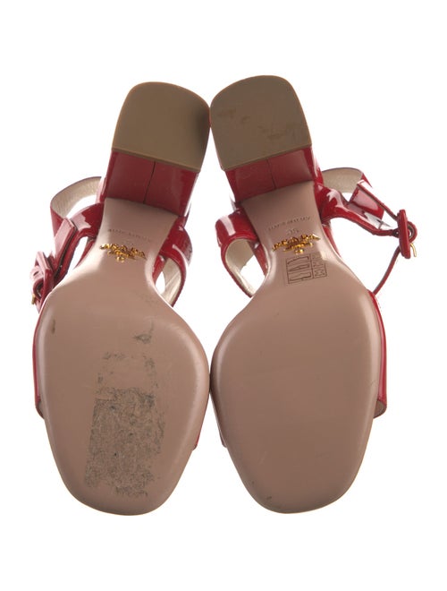 Prada Patent Leather Slingback Sandals