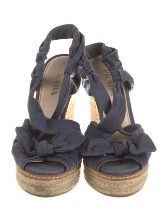 Prada Bow Accents Espadrilles
