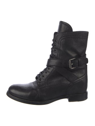 Prada Leather Combat Boots