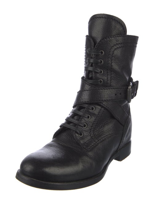 Prada Leather Combat Boots