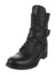 Prada Leather Combat Boots
