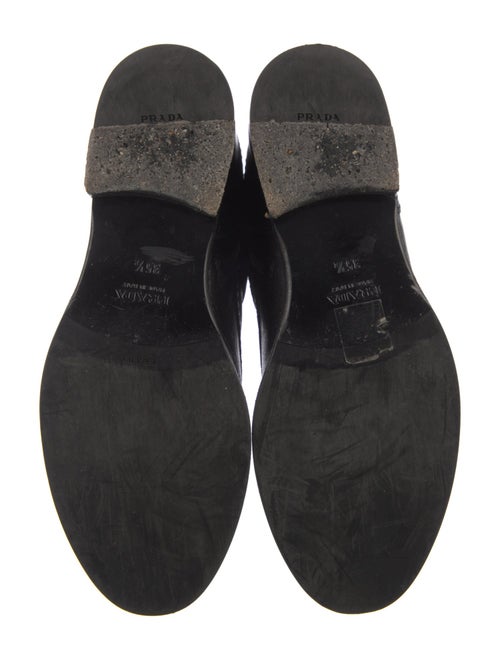 Prada Leather Combat Boots
