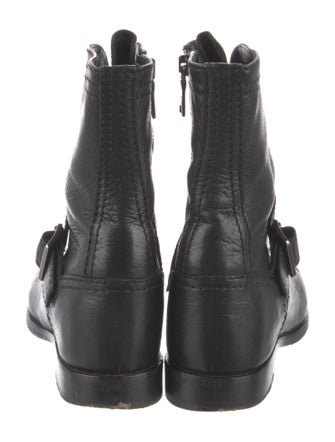 Prada Leather Combat Boots