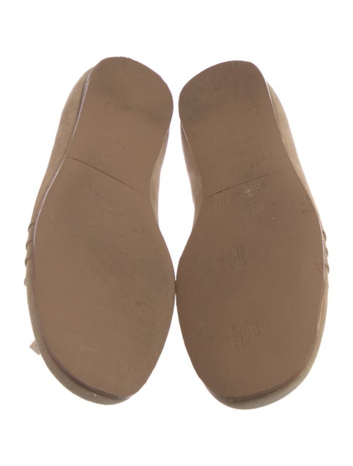 Prada Suede Bow Accents Ballet Flats