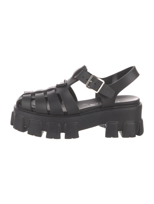 Prada Rubber Slingback Sandals