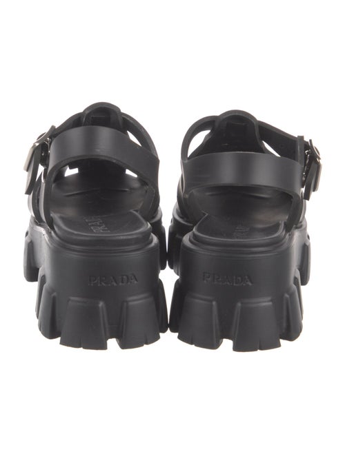 Prada Rubber Slingback Sandals