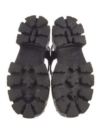 Prada Rubber Slingback Sandals