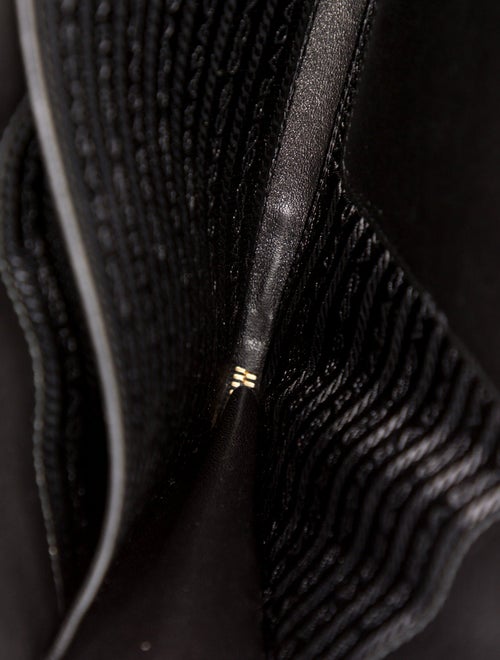 Prada Enameled Metal Triangle Portfolio