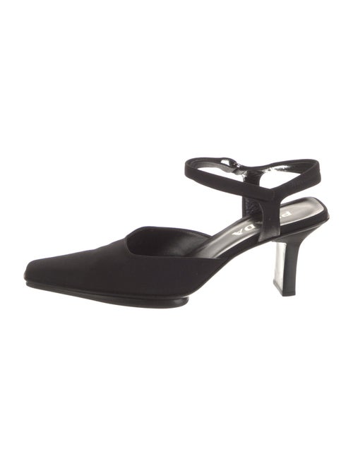 Prada Canvas Slingback Pumps