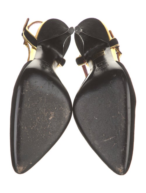 Prada Suede T-Strap Pumps