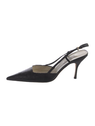 Prada Leather Slingback Pumps