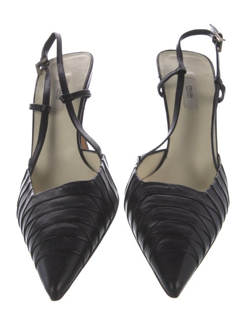 Prada Leather Slingback Pumps