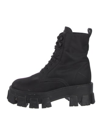Prada Nylon Combat Boots