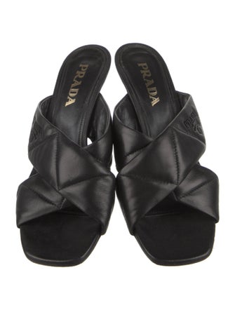 Prada Leather Slides