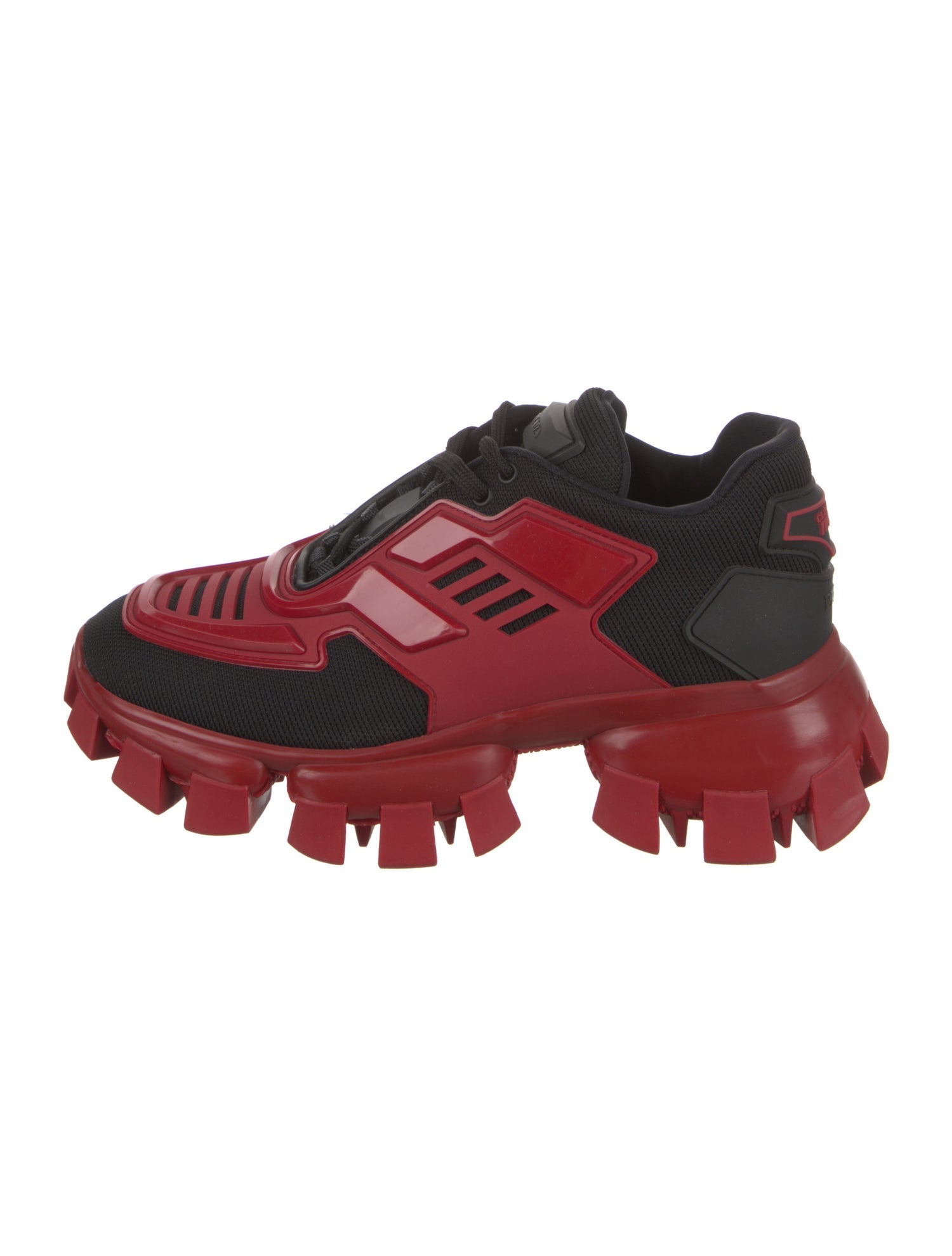 Prada Mesh Colorblock Pattern Chunky Sneakers