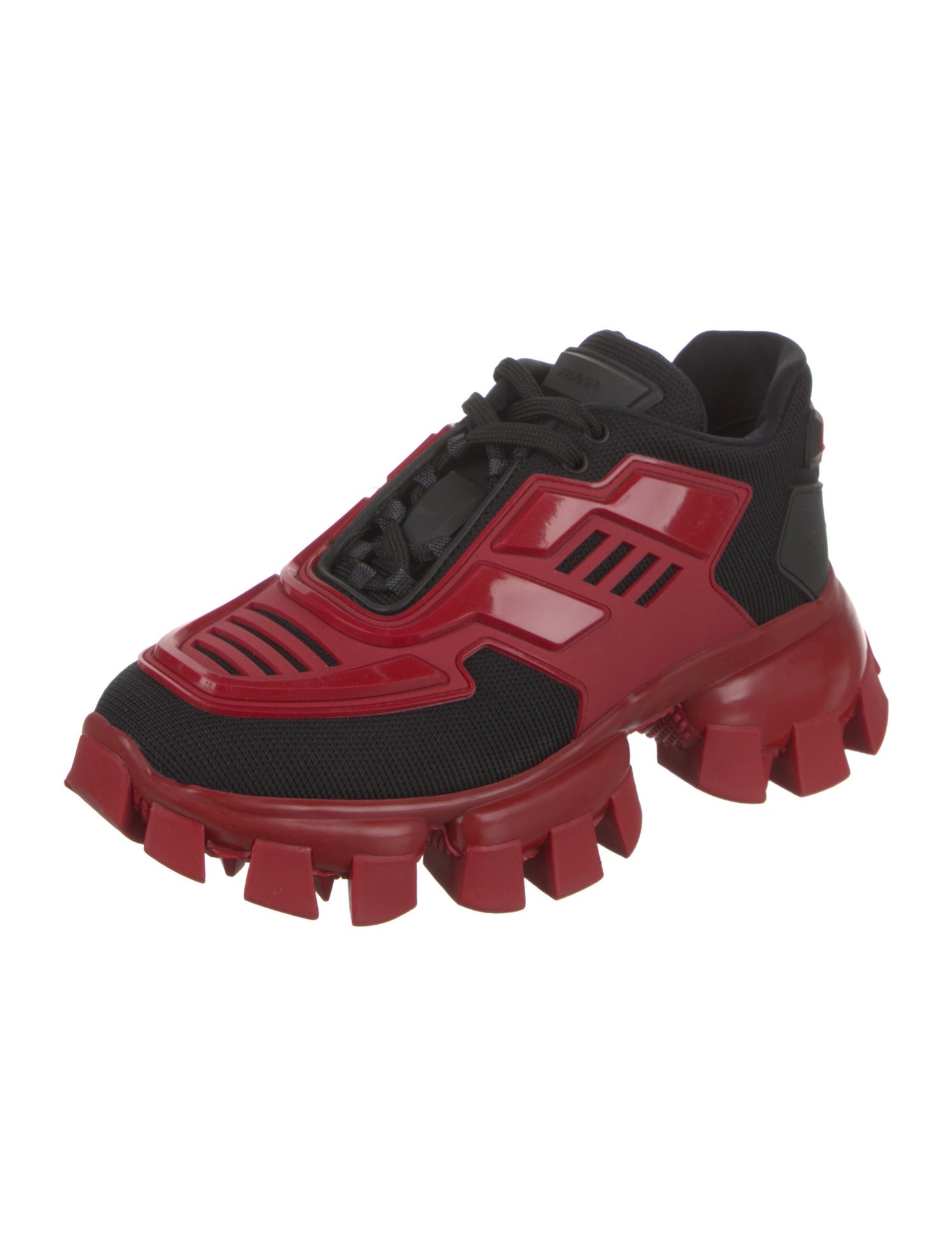 Prada Mesh Colorblock Pattern Chunky Sneakers