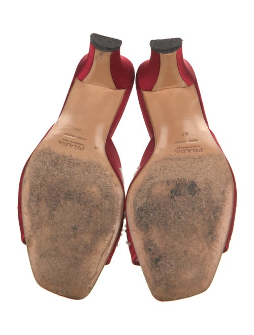 Prada Satin Bow Accents Slides