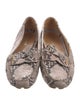 Prada Embossed Leather Animal Print Loafers