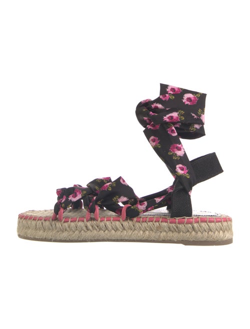 Prada Satin Printed Espadrilles