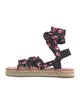 Prada Satin Printed Espadrilles