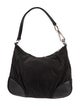 Prada Enameled Metal Triangle Hobo