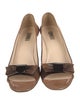 Prada Patent Leather Bow Accents Sandals