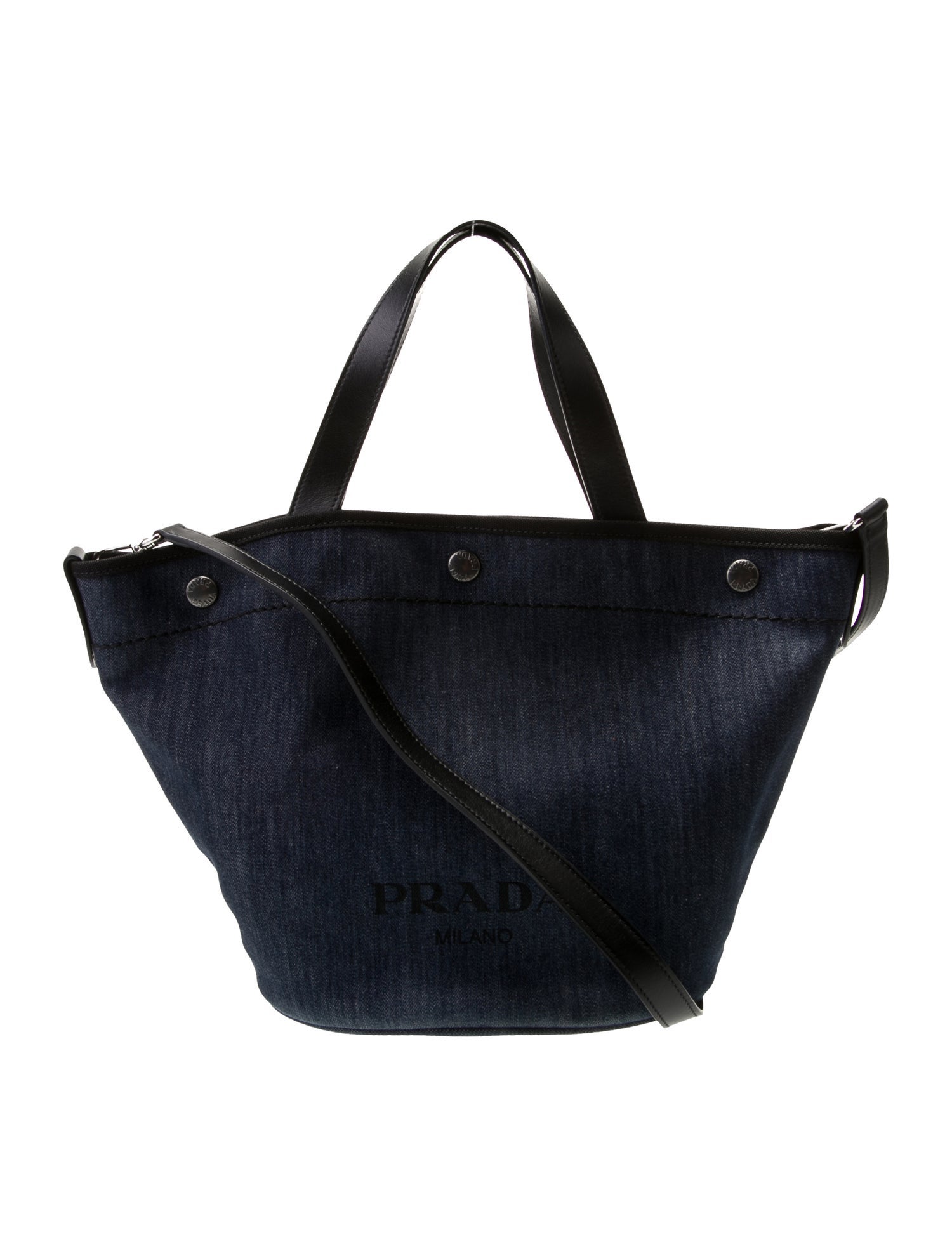 Prada Denim Bucket Tote