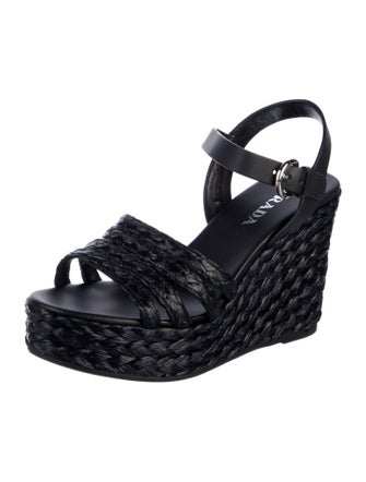 Prada Leather Espadrilles