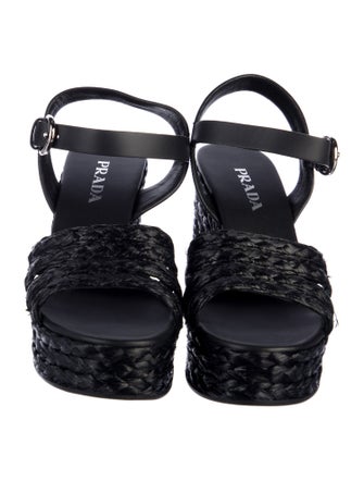 Prada Leather Espadrilles