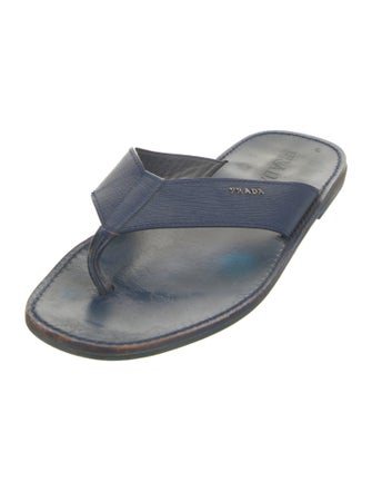 Prada Leather Flip Flops
