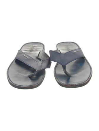 Prada Leather Flip Flops