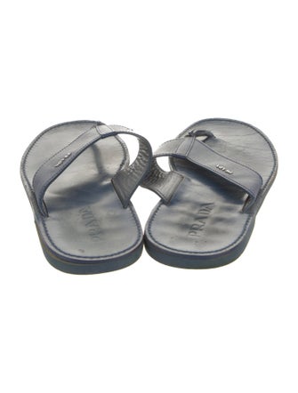 Prada Leather Flip Flops
