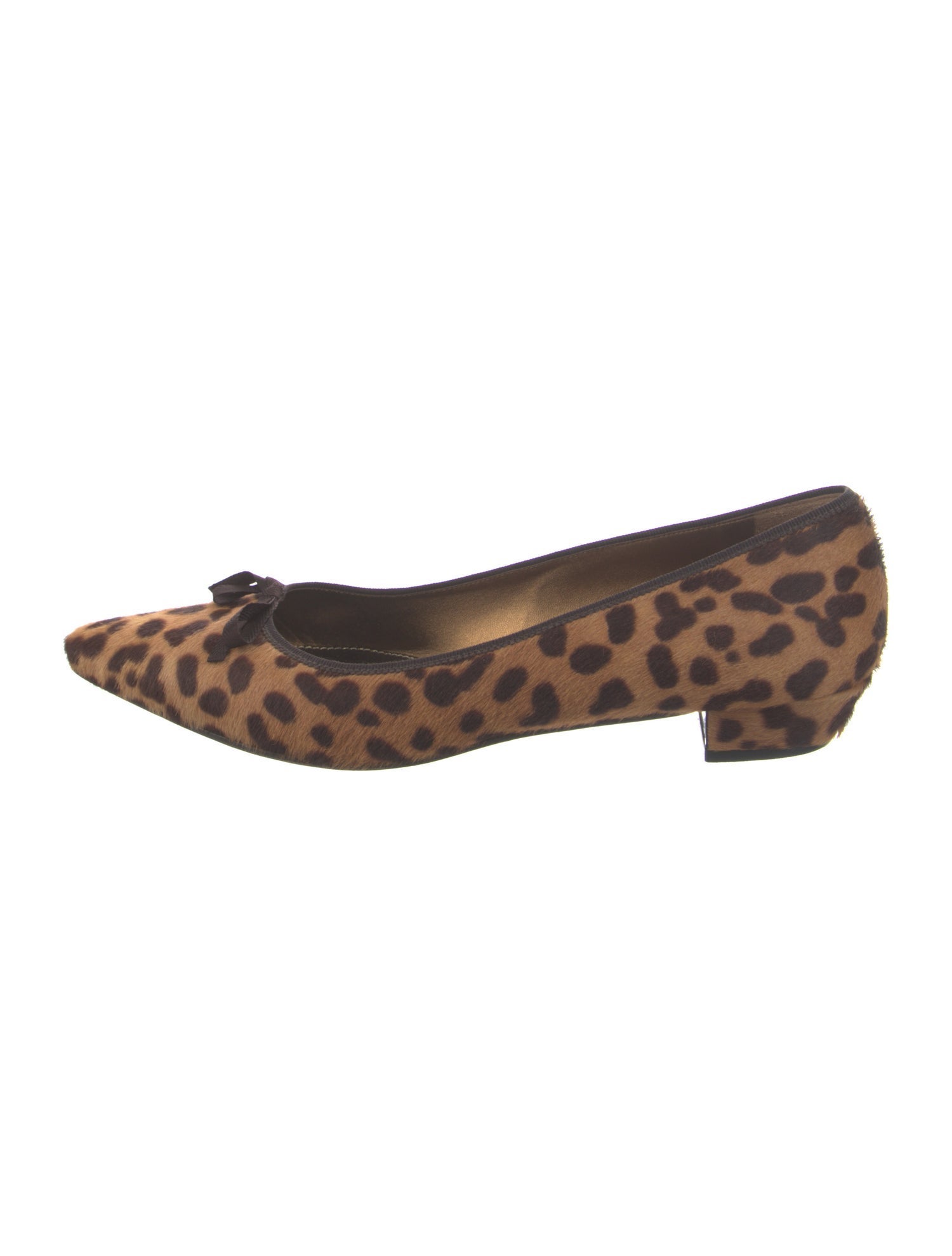 Prada Ponyhair Animal Print Flats