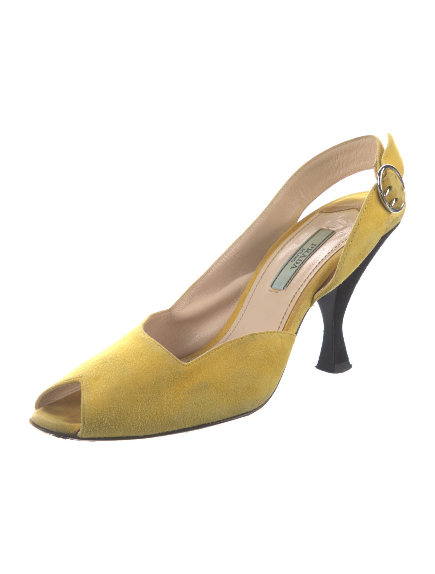 Prada Suede Slingback Pumps