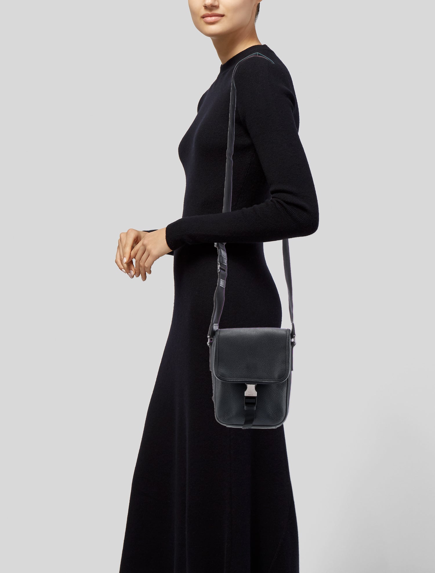 Prada Vitello Daino Leather Messenger Bag
