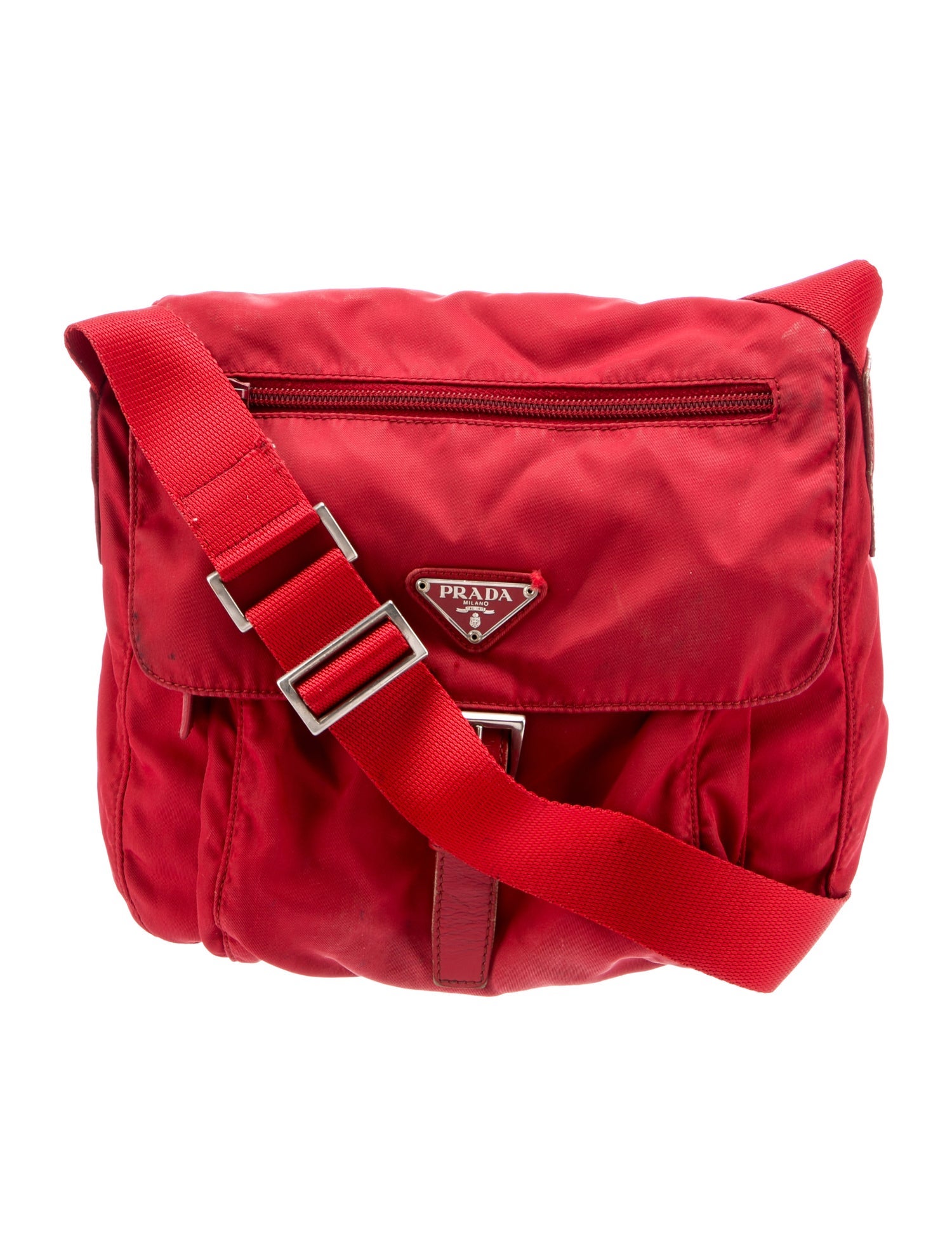 Prada Vela Nylon Messenger Bag