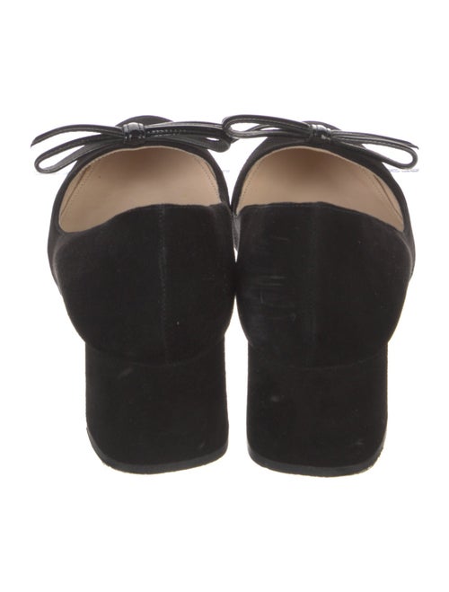 Prada Suede Bow Accents Pumps