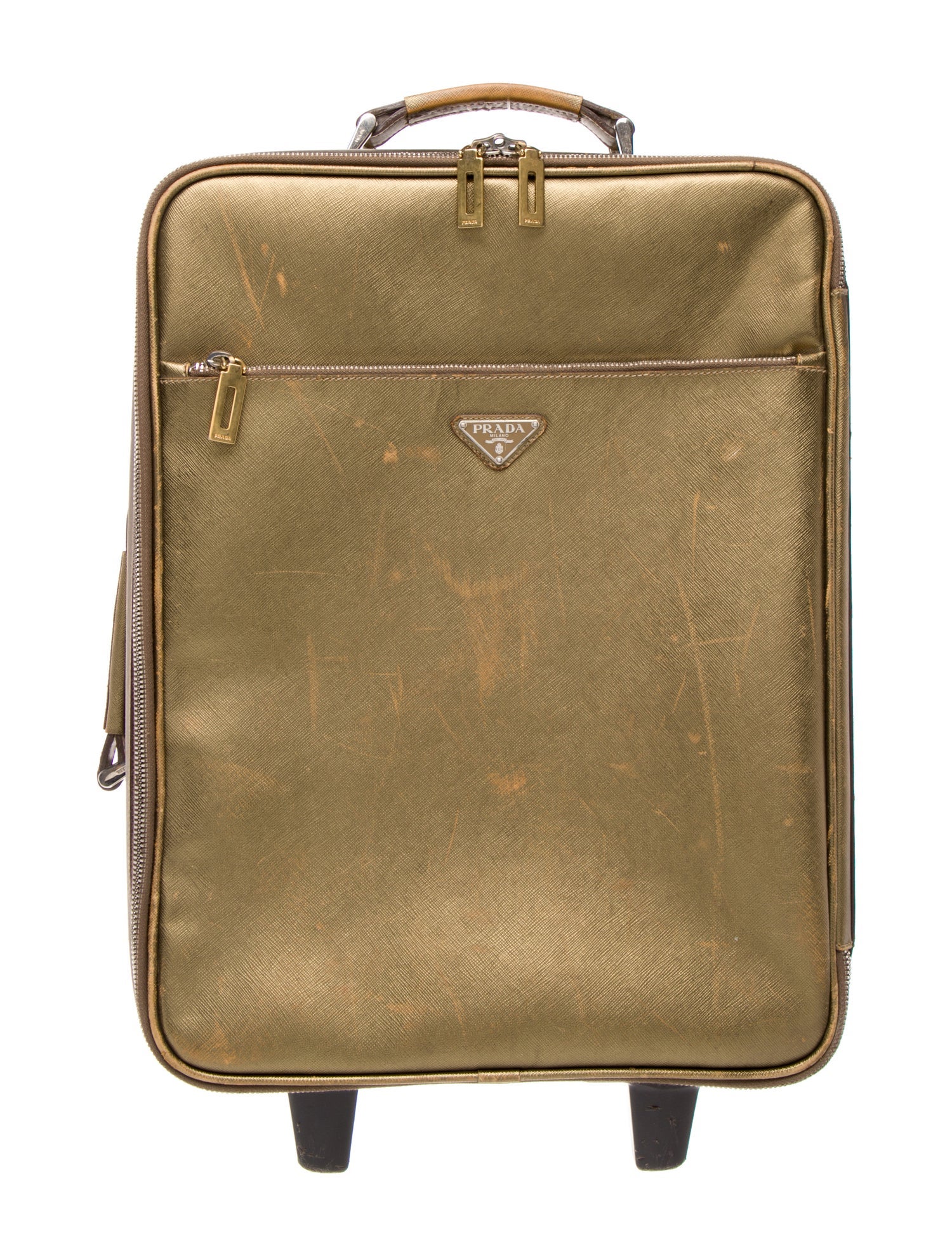 Prada Saffiano Lux Rolling Suitcase