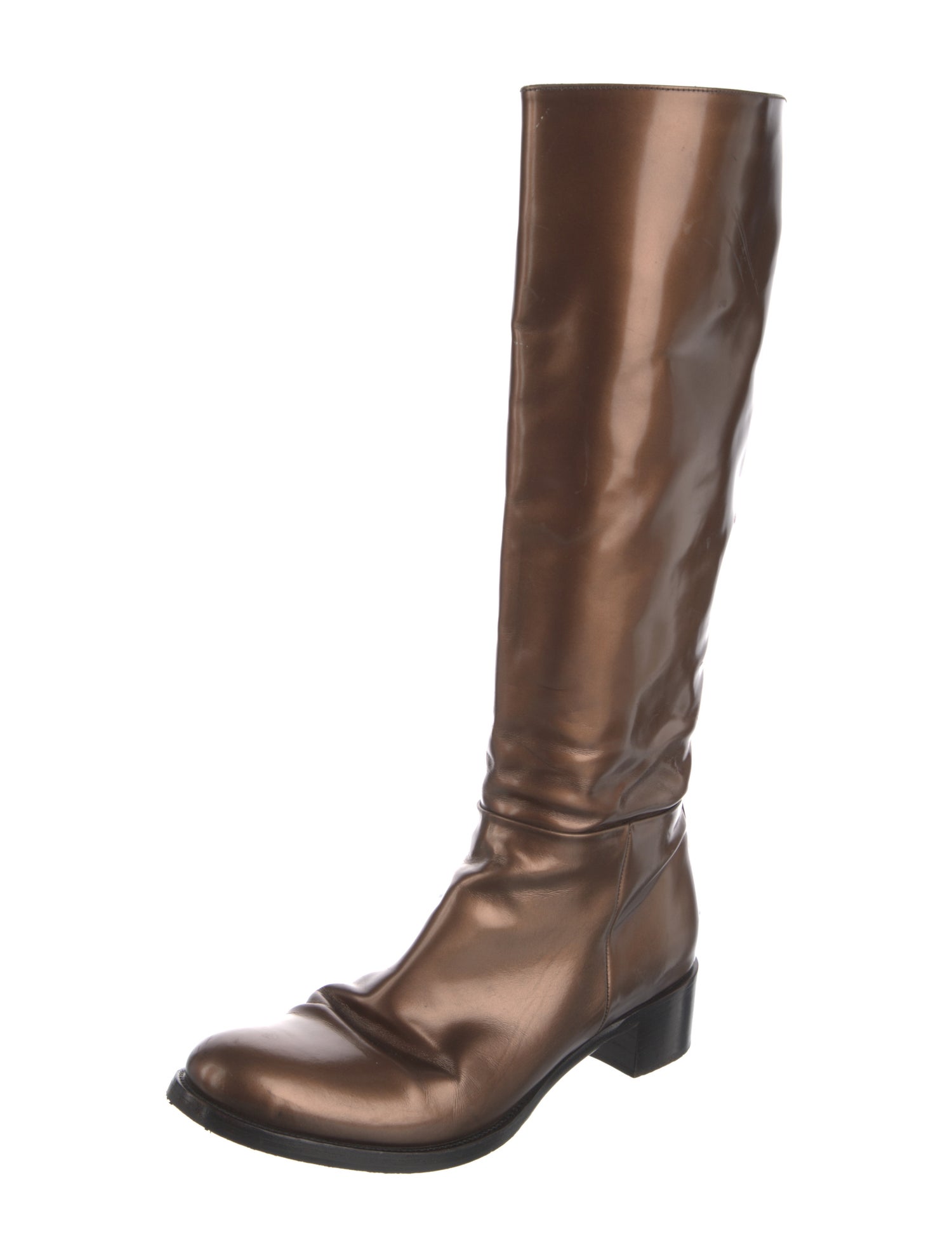 Prada Leather Riding Boots