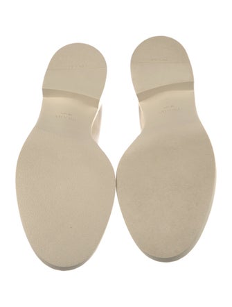 Prada Enameled Metal Triangle Patent Leather Oxfords