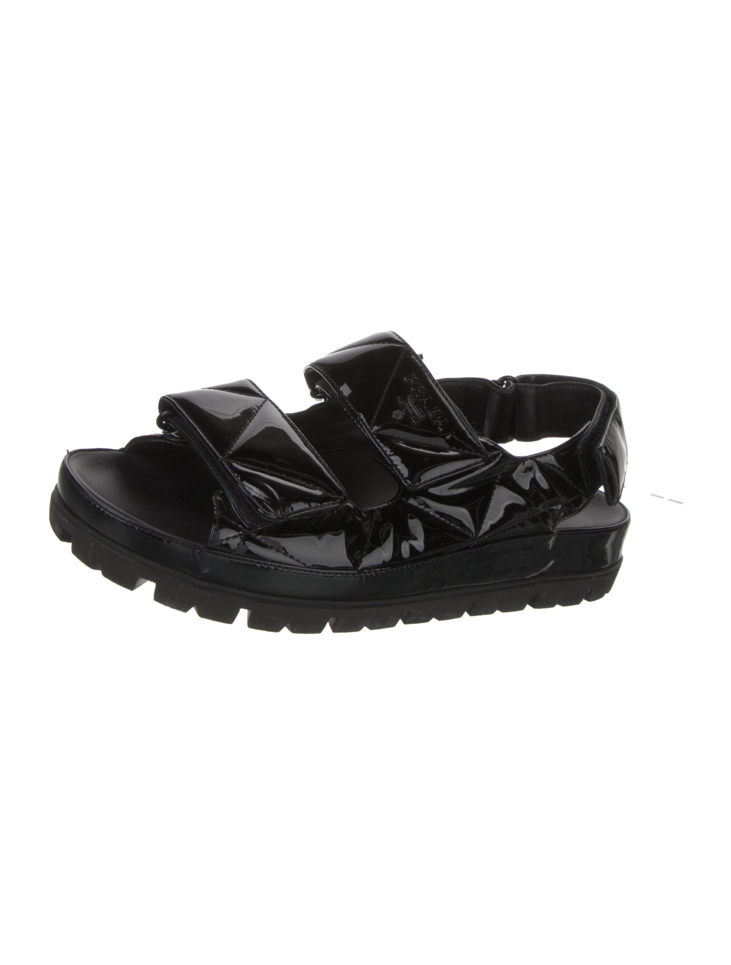 Prada Patent Leather Slides