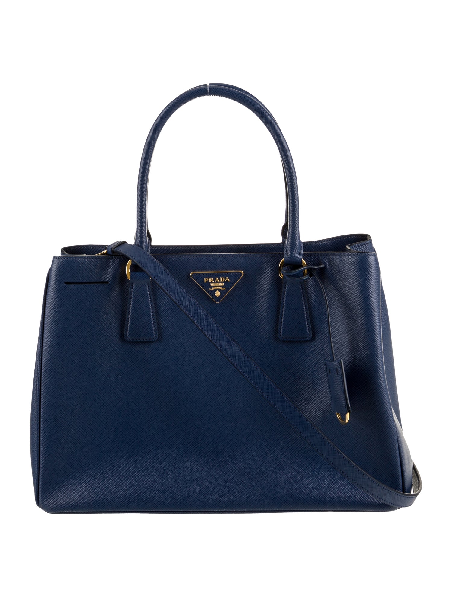 PRADA⭐︎ガレリア⭐︎SAFFIANO LUX Prada Saffiano Lux Leather Galleria Tote - Blue Totes